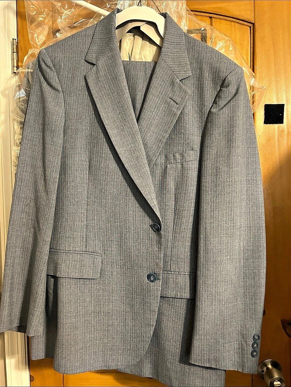 Vintage Johnny Carson Gray Suit Like New
